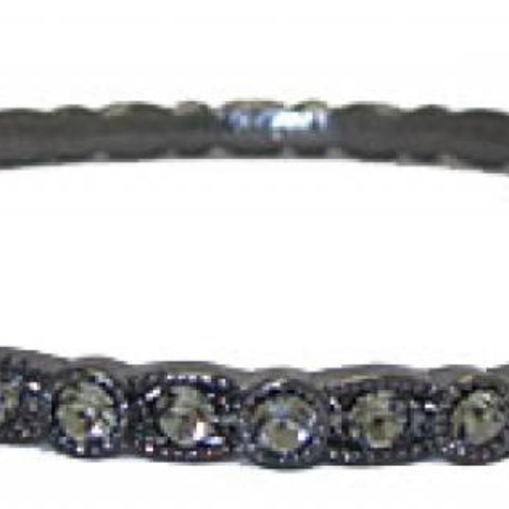 Gun metal MX Signature Collection Bangle Crystal